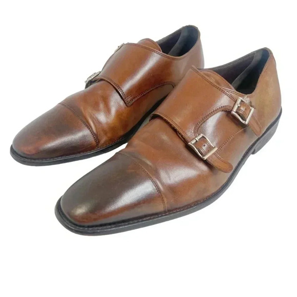 Florsheim Other - Florsheim Men's Brown Leather Montinaro Double Monk Dress Shoes Size 12